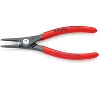 KNIPEX Pince de précision pour Circlips DIN 5254 A - Arbre: 3-10mm - Pointes: 0,9mm; Droites -Longueur : 140 mm - Très Résistante en Usage Continu ; Tête de la pince éfillée SC - 49 11 A0 SB