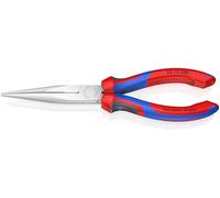 Knipex Pince demi-ronde avec tranchant, 26 15 200 | (pince bec de cigogne) chromée avec poignées confort 200 mm