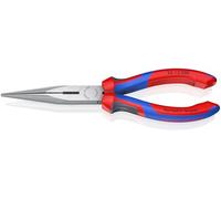Knipex Pince demi-ronde avec tranchant (pince bec de cigogne) noire atramentisée, avec gaines bi-matière 200 mm 26 12 200