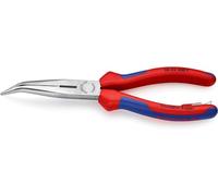Knipex Pince demi-ronde avec tranchant (pince bec de cigogne) noire atramentisée, avec œillet intégré pour fixation d’un dispositif antichute 200 mm (carte LS/blister) 26 22 200 T BK