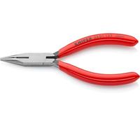 KNIPEX Pince demi-ronde avec tranchant (pince radio) gainées en plastique 125 mm, 25 01 125