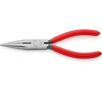 KNIPEX Pince demi-ronde avec tranchant (pince radio) sur carte LS gainées en plastique 160 mm, 25 01 160 SB