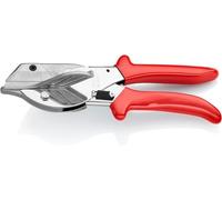 KNIPEX Pince pour coupes obliques pour profilés en plastique et en caoutchouc chromée avec gaines en plastique 215 mm, 94 35 215 EAN