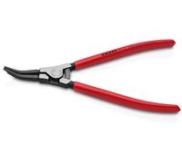 Knipex Pince pour montage de rondelles ressort et Circlips sans trou - Long: 222 mm - Mâchoires Coudées avec trou de centrage, Pour rondelles min, de12mm - Ouv mini des anneaux 2,2 mm - 45 21 200