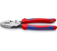 Knipex Pince universelle à forte démultiplication « Lineman's Pliers » modèle américain avec œillet de fixation intégré pour fixation d’un dispositif antichute 240 mm (carte LS/blister) 09 12 240 T BK