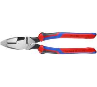 Knipex Pince universelle à forte démultiplication Lineman's Pliers modèle américain avec poignées comfortables 240 mm, 09 12 240