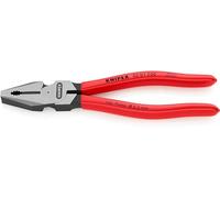 Knipex Pince universelle à forte démultiplication noire atramentisée, gainées en plastique 200 mm 02 01 200