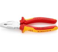 Knipex Pince universelle 01 06 190 – Chrome‑vanadium chromée, gaines bi‑matière isolées VDE 190 mm