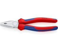 Knipex Pince universelle chromée, avec gaines bi-matière 200 mm (carte LS/blister) 03 05 200 SB