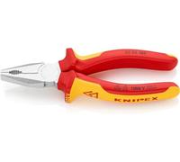 KNIPEX Pince universelle chromée isolées par gaines bi-matière, certifiées VDE 160 mm, 03 06 160