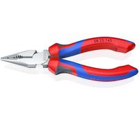 Knipex Pince combinée à becs pointus 0825145, 145 mm, chromée, poignée bi-matière