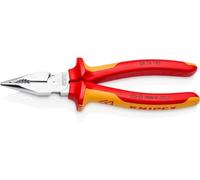 Knipex Pince universelle 08 26 185 VDE 185 mm chromée isolée par gaines bi-matière