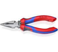 Knipex Pince universelle multifonctions noire atramentisée, avec gaines bi-matière 145 mm 08 22 145