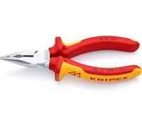 KNIPEX Pince universelle multifonctions sur carte LS chromée, 08 26 145 SB | Isolées par gaines bi-matière, certifiées VDE 145 mm
