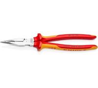 KNIPEX 08 26 185 SB Pince universelle multifonctions isolées par gaines bi-matière, certifiées VDE chromée 185 mm
