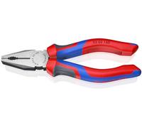 Knipex Pince universelle noire atramentisée, avec gaines bi-matière 160 mm (carte LS/blister) 03 02 160 SB
