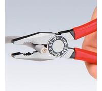 Knipex Pince universelle noire atramentisée polie gainées en plastique 160 mm - 03 01 160