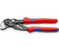 KNIPEX Pinces-clés pince et clé à la fois sur carte LS avec poignées multimatières 180 mm, 86 02 180 SB