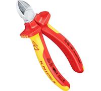 Knipex Pince coupante de côté chromée, isolées par gaines bi-matière, certifiées VDE 140 mm 70 06 140