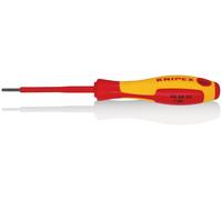 Knipex tournevis fente 2,5mm longueur totale 177mm bruni isolé 2 composants poignée VDE / 1000V - 98 20 25