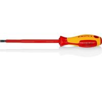 Knipex Tournevis pour vis à fente brunie, poignée isolante bi-matière, certifiée VDE 262 mm 98 20 65