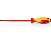 Knipex Tournevis pour vis à fente brunie, poignée isolante bi-matière, certifiée VDE 295 mm 98 20 80