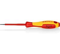 KNIPEX Tournevis pour vis à six pans creux isolées par gaines bi-matière, certifiées VDE 175 mm, 98 13 20