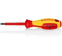 KNIPEX Tournevis pour vis à six pans creux isolées par gaines bi-matière, certifiées VDE 187 mm, 98 13 50