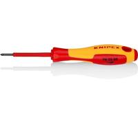Knipex Tournevis pour vis à tête cruciforme Pozidriv® brunie, poignée isolante bi-matière, certifiée VDE 162 mm 98 25 00