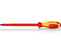 KNIPEX Tournevis pour vis à tête cruciforme Pozidriv poignée, 98 25 04 | Isolante bi-matière, certifiée VDE 320 mm
