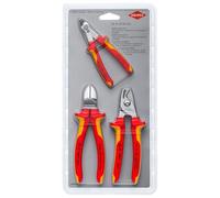 KNIPEX Tournevis pour vis Robertson R1 isolées par gaines bi-matière, attesté VDE 185 mm, 98 12 03