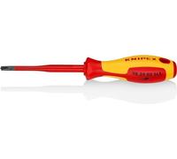 Knipex Tournevis (Slim) PlusMinus Phillips® brunie, poignée isolante bi-matière, certifiée VDE 212 mm 98 24 02 SLS