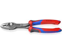 Knipex TwinGrip Pince de préhension frontale et latérale, 82 02 200 SB | Sur carte LS avec poignées confort 200 mm