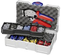 Knipex Kit de sertissage Twistor 16 97 90 13 – Pour embouts de câbles 0,14–16 mm² – 11 outils 265 mm