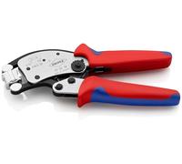 Pince à sertir auto-ajustable pour embouts de câble, avec tête de sertissage rotative Twistor16® - KNIPEX - 97 53 18