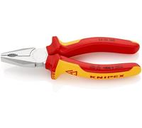 Knipex Pince universelle 03 06 160 chromée isolée par gaines bi-matière certifiée VDE 160 mm