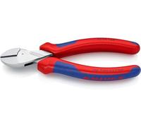Knipex X-Cut® Pince coupante de côté à forte démultiplication chromée, avec gaines bi-matière 160 mm 73 05 160