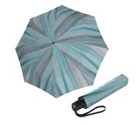 Knirps A.200 Duomatic - Parapluie de pluie coupe-vent pour adultes, vert menthe douce, ouverture et fermeture automatique, auvent résistant au vent de 98 cm, cadre en acier durable, étui de voyage