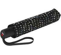 Knirps A.200 Duomatic Parapluie de poche compact et résistant aux tempêtes Testé en soufflerie Taille M, Swarm Noir, Mittel