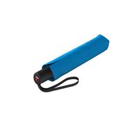 Knirps A.200 Duomatic Parapluie de poche compact et résistant aux tempêtes Testé en soufflerie Taille M, Bleu surf, Mittel