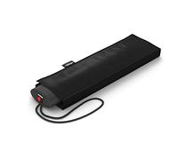 Knirps IS.050 Parapluie de poche Slim Small Manual - Le plus plat ultra léger - Design exclusif de poignée - 25 cm, Noir , s