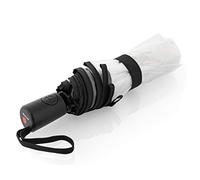 Knirps Parapluie de poche A.200 Medium Duomatic - Compact et résistant aux tempêtes - Testé en soufflerie - Transparent