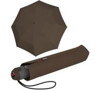 Knirps Parapluie de poche E.200 Medium Duomatic, Marron foncé/marron foncé, 98 cm