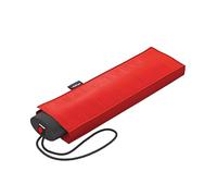 Knirps parapluie de poche IS.050 Slim Small Manual - Le Knirps le plus plat - Ultraléger - Design exclusif de la poignée - 25 cm - Rouge - 9590571501