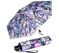 Knirps Parapluie de poche Slim Duomatic avec ouverture automatique, Mosaik, 90 cm