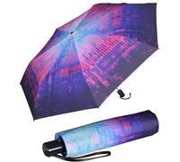 Knirps Parapluie de poche Slim Duomatic, Matrice rose, 90 cm