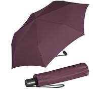 Knirps Parapluie de poche Slim Duomatic ouverture et fermeture automatique, bordeaux, 90 cm