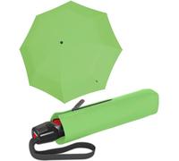 Knirps Parapluie de poche T.200 Duomatic Solids - Ouverture et fermeture automatique - Pliable - Résistant aux tempêtes - Coupe-vent, citron vert, 98 cm
