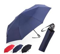 Knirps parapluie de poche T.200 Medium Duomatic en bleu I avec fonction Duomatic I ouverture-fermeture automatique I de poche avec bouton-poussoir