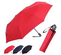 Knirps parapluie de poche T.200 Medium Duomatic en rouge I avec fonction Duomatic I ouverture-fermeture automatique I avec bouton-poussoir